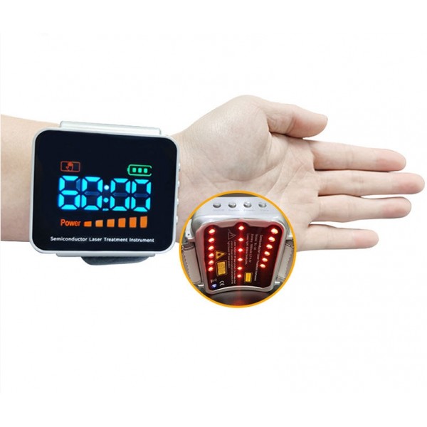 Laser Therapy Wrist 18 Diodes LLLT For Diabetes Hypertension Treatment Watch 
